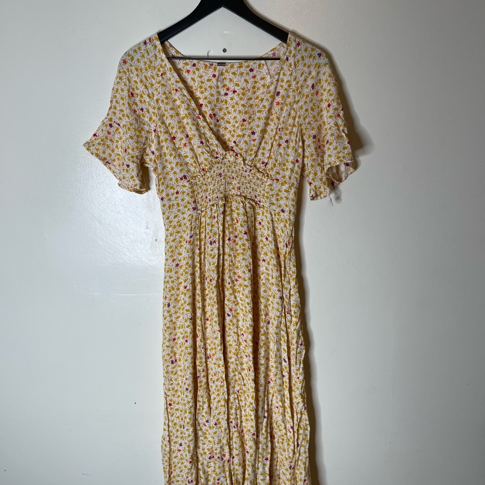 Free People Full Bloom Midi Dress Size Small Womens